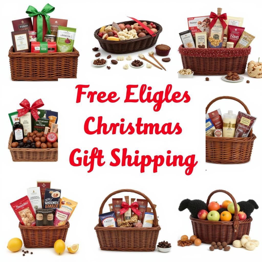 Variety of Christmas Baskets with Free Shipping