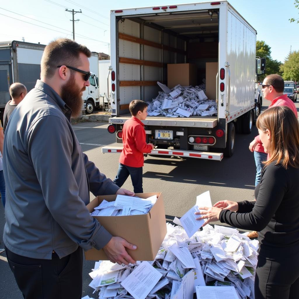 Secure Document Destruction at a Free Shred Event in Sacramento