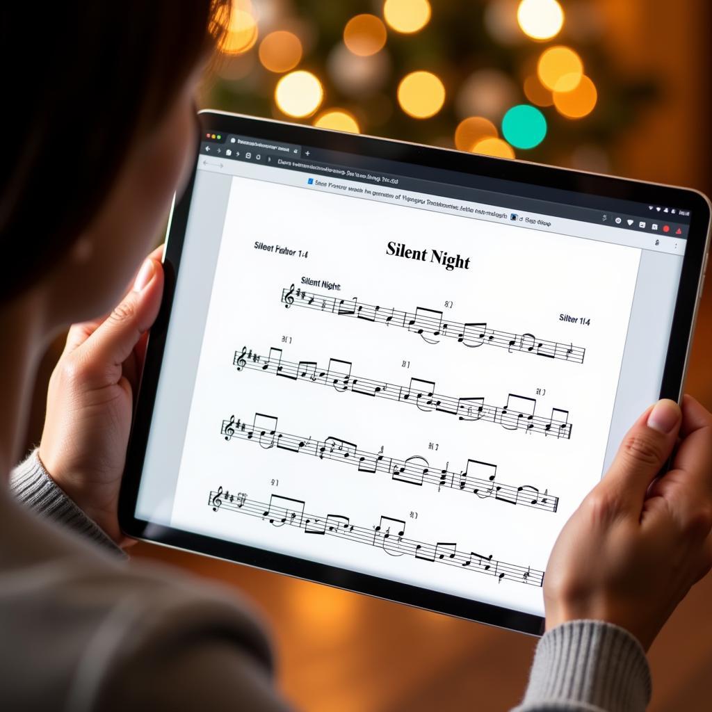 Downloading Free Silent Night Sheet Music