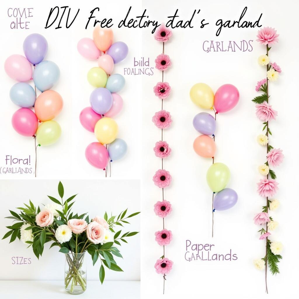 DIY Free Standing Garland Ideas