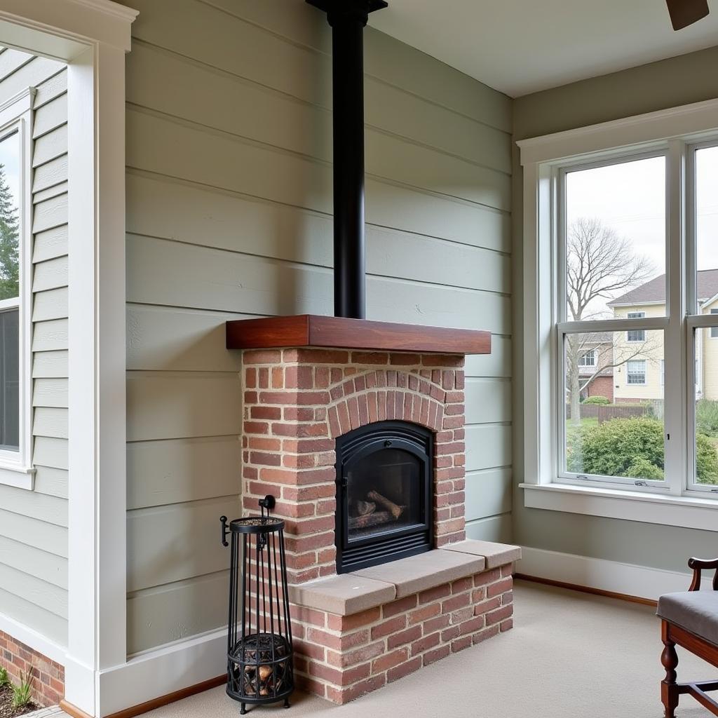 Free Standing Gas Fireplace Direct Vent Installation