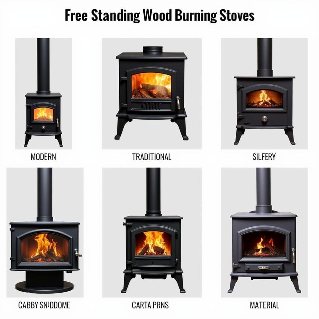 Different Types of Free Standing Wood Burning Stoves