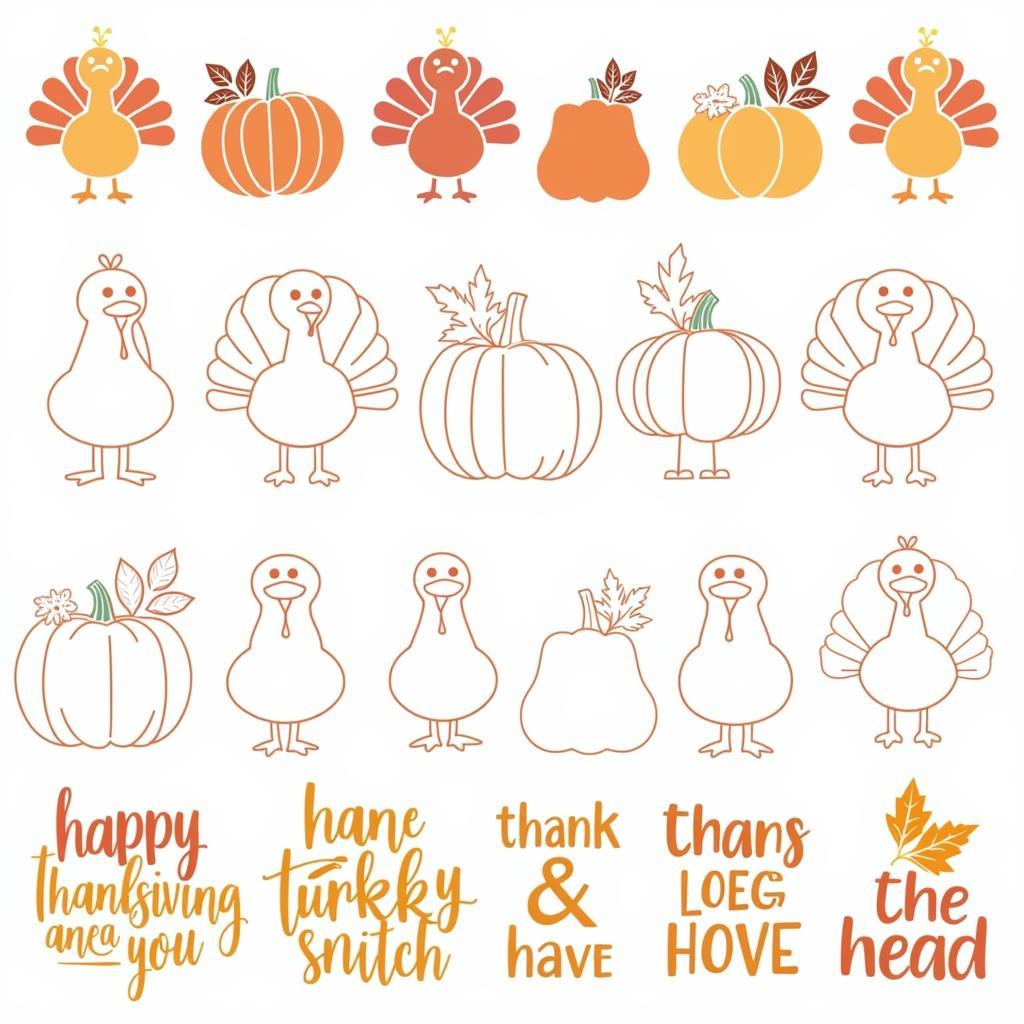 Free Thanksgiving SVG Design Collection