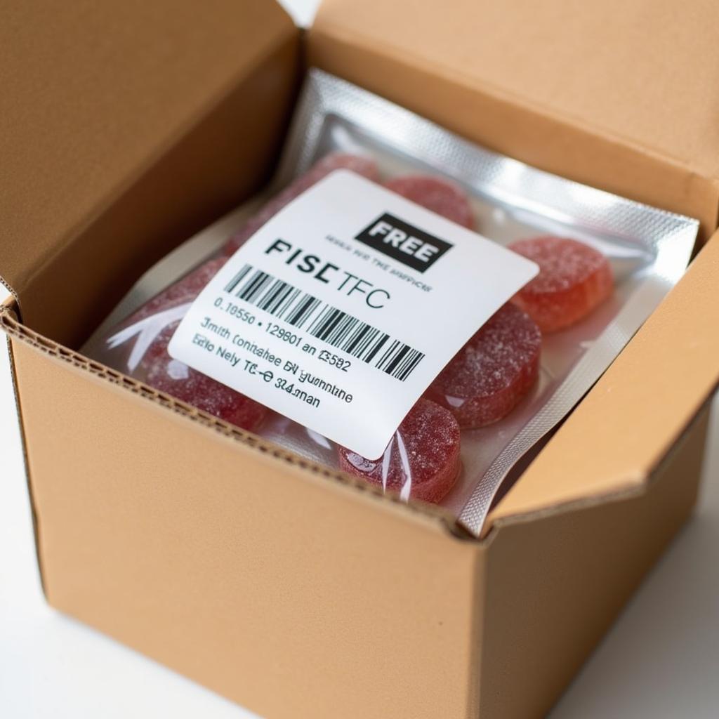 Free THC Gummies Shipping Box