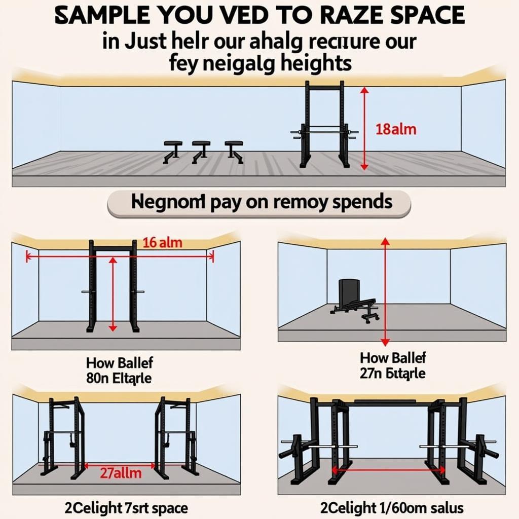 Space Considerations for Free Weight Sets with Rack