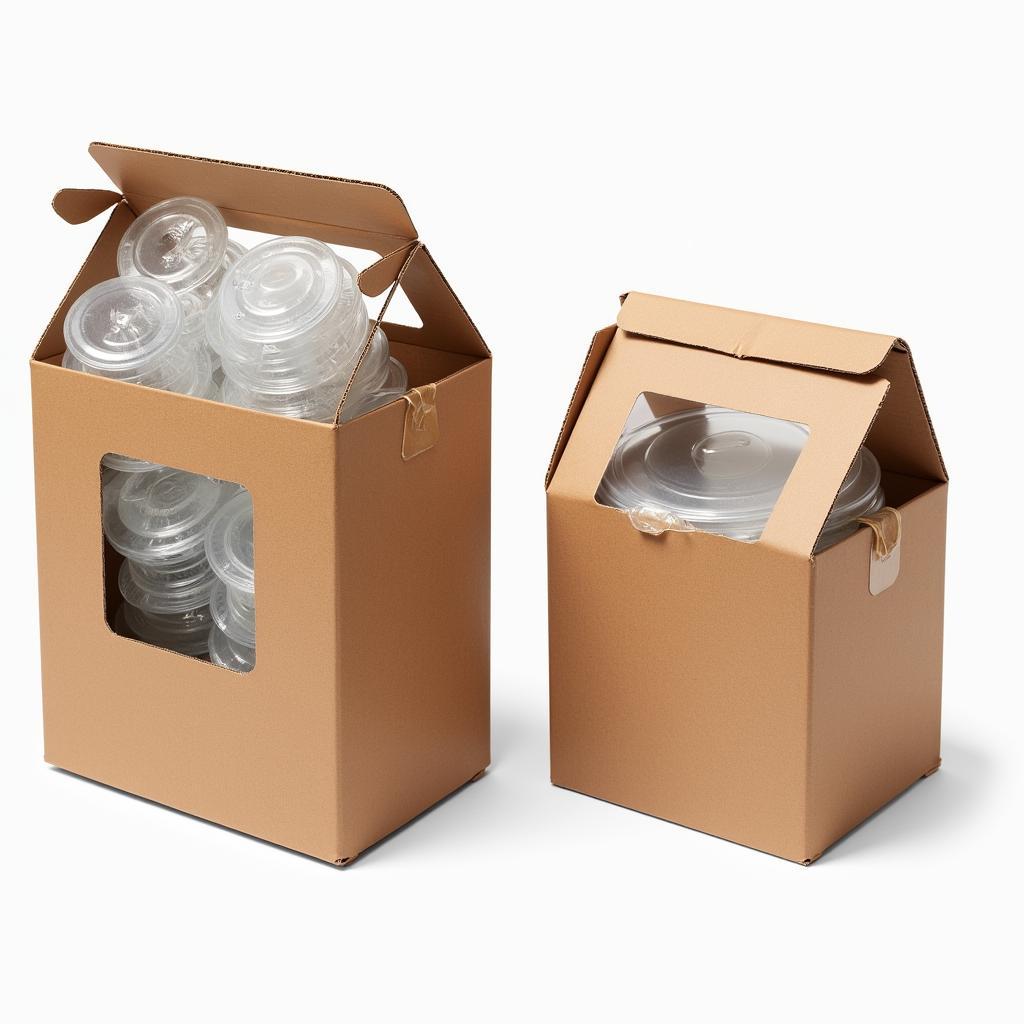 Frustration Free vs Standard Packaging: A visual comparison of both packaging types, showing the differences in size, materials, and ease of opening.