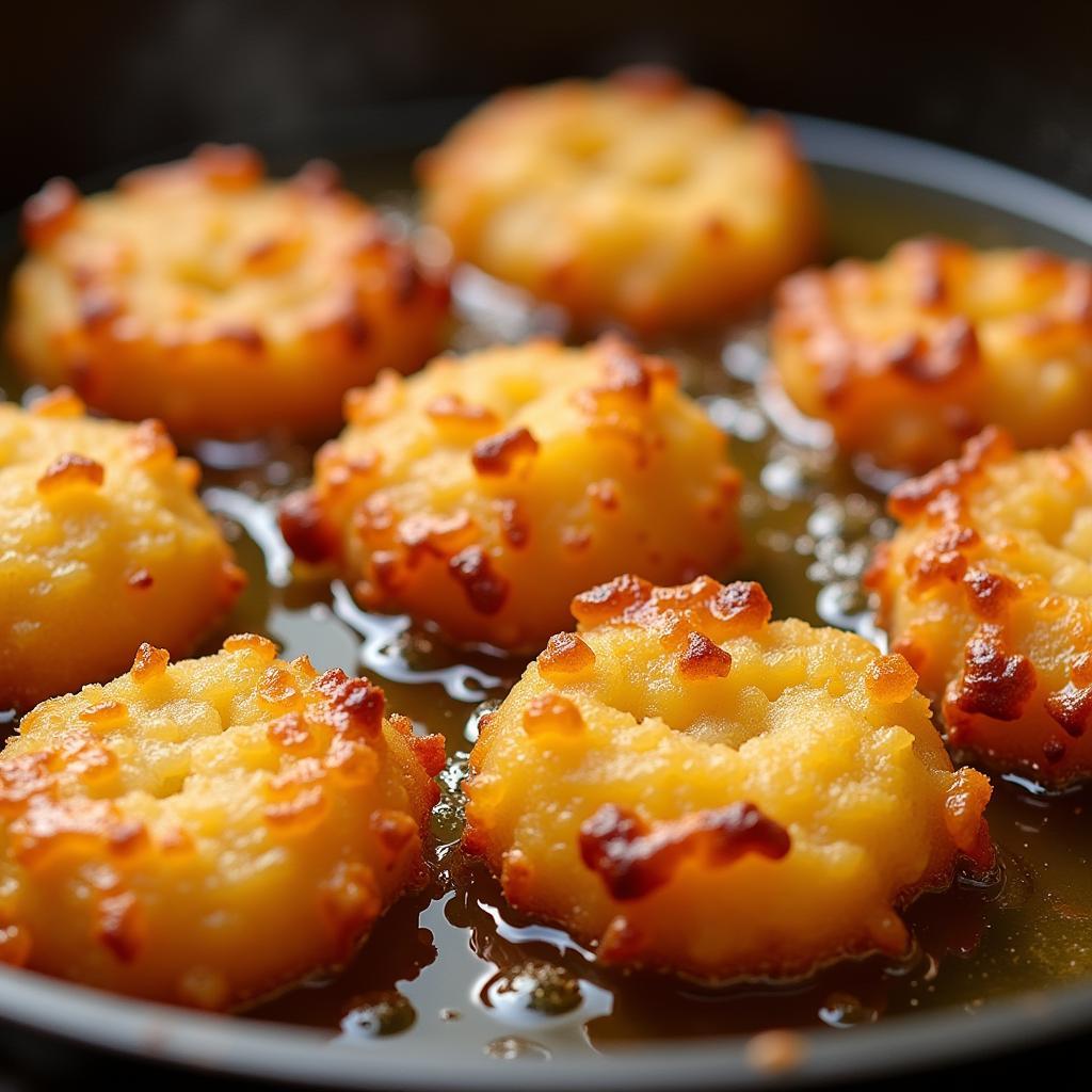 Frying Dairy-Free Hush Puppies