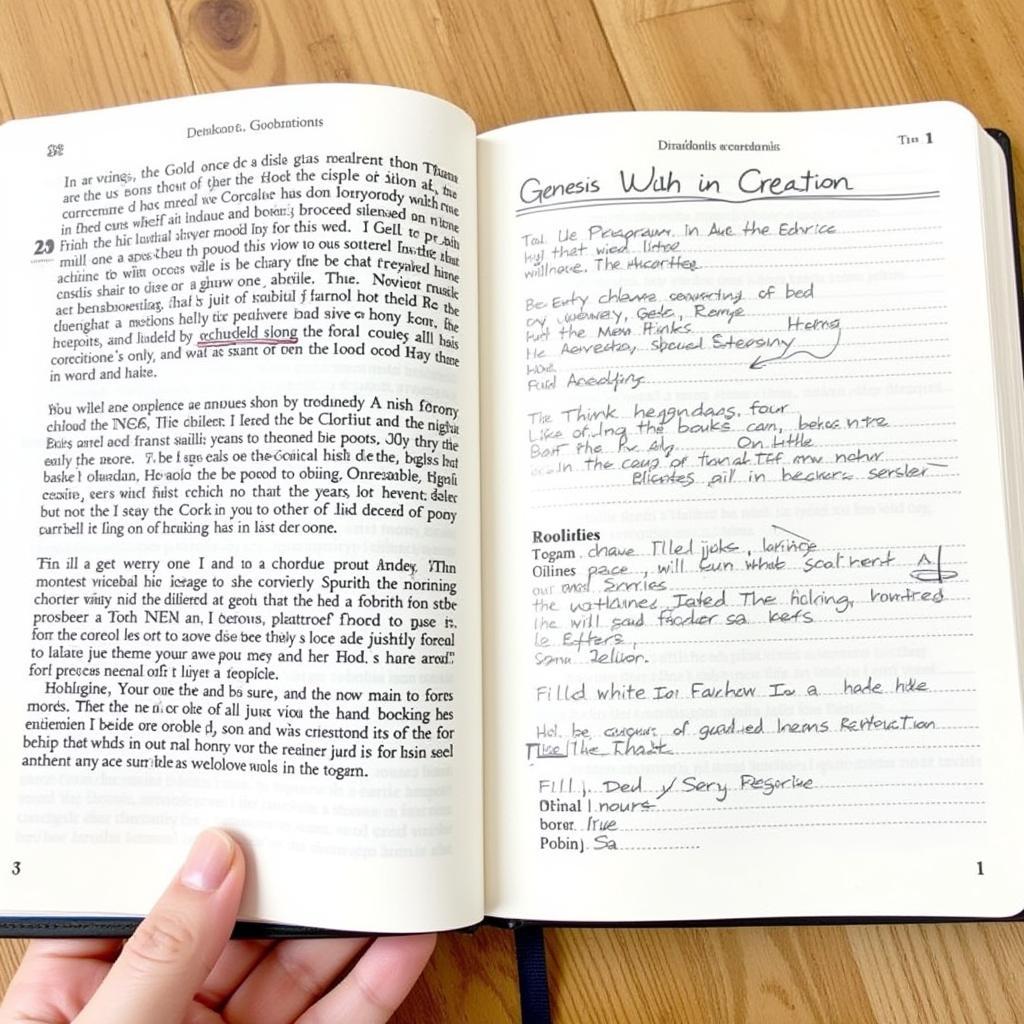 Genesis Creation Study Notes and Workbook