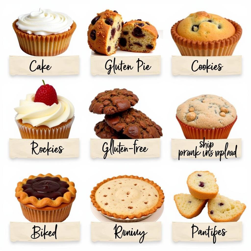 Assortment of gluten-free baked goods from various bakeries that ship nationwide.