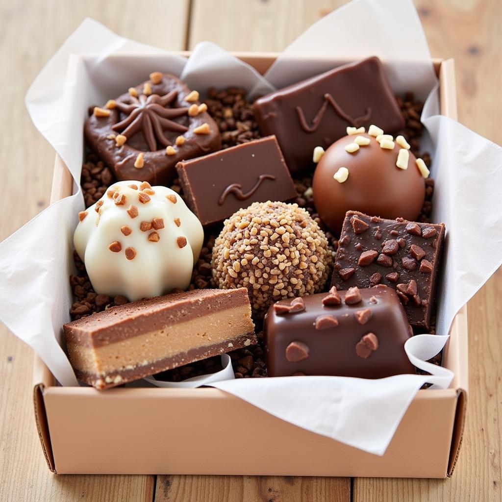 Gluten-Free Chocolate Gift Box with Assorted Truffles and Bars