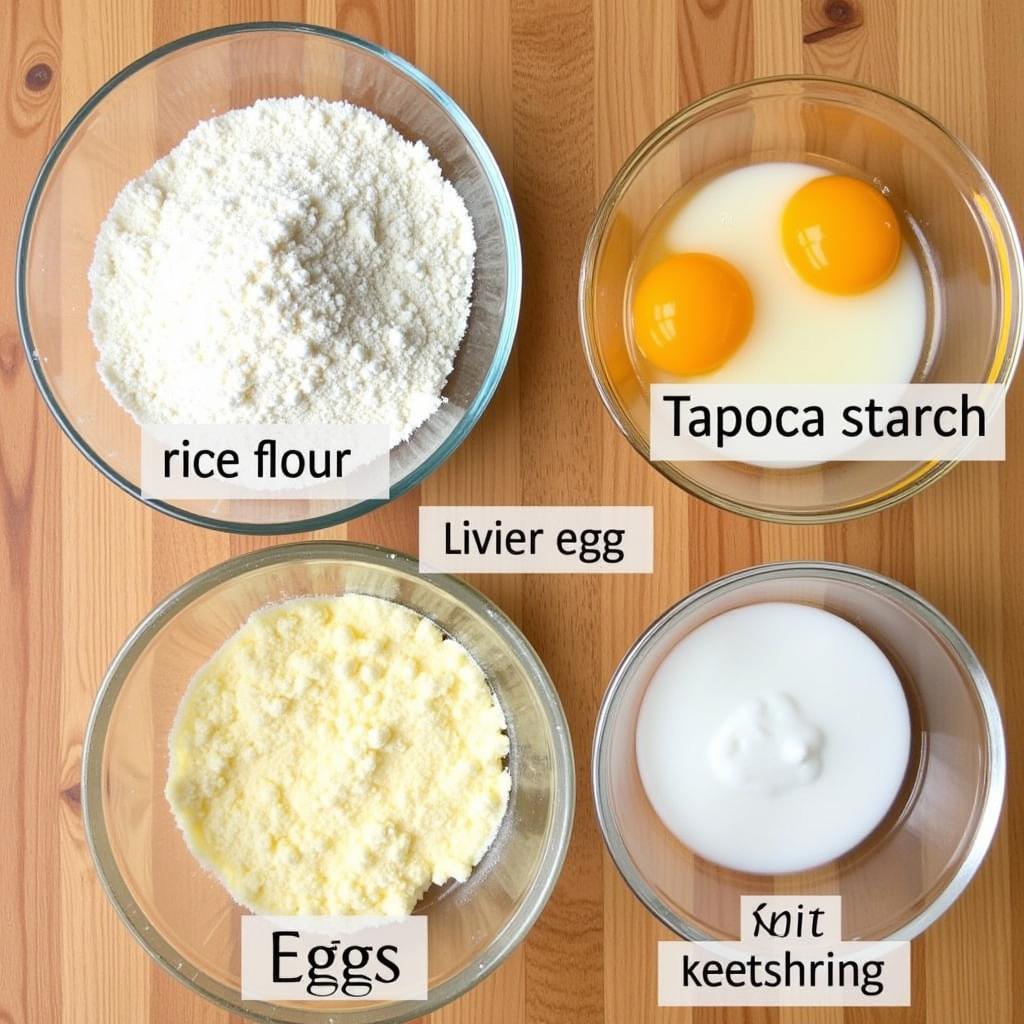 Gluten-Free Choux Pastry Ingredients