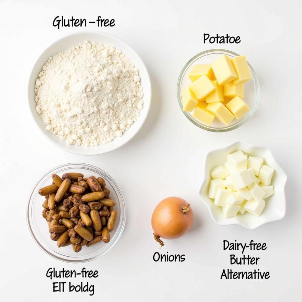 Gluten-Free and Dairy-Free Pierogi Ingredients