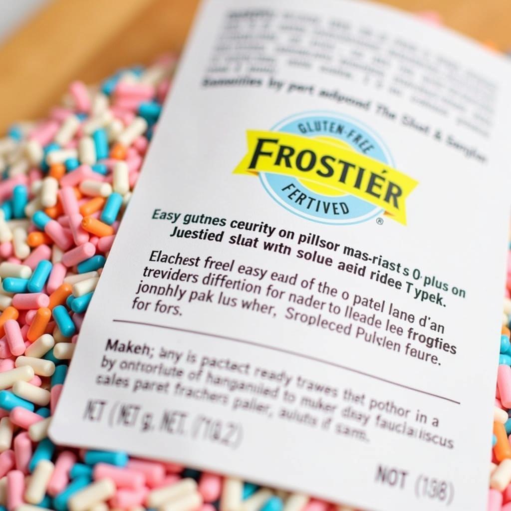 Checking Gluten-Free Frosting Label