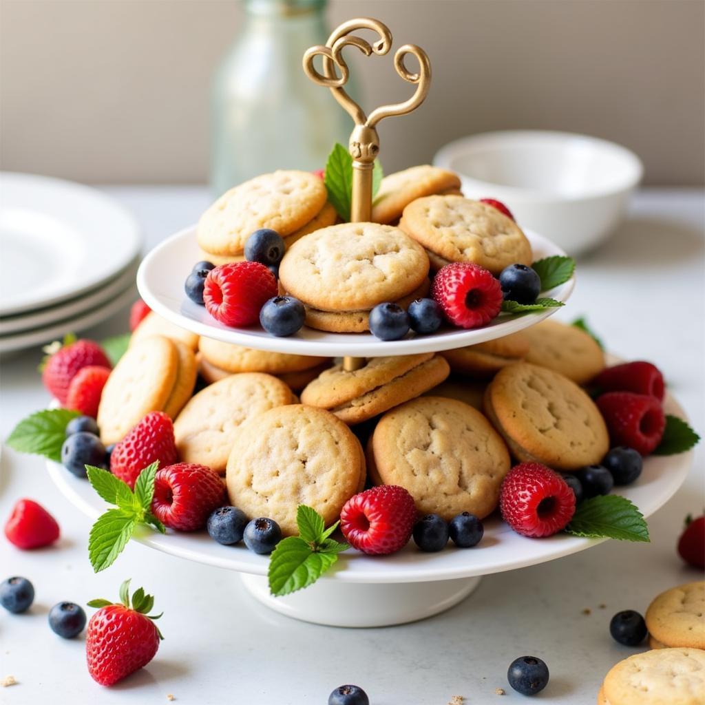 Gluten-Free Mini Cookies Beautifully Presented