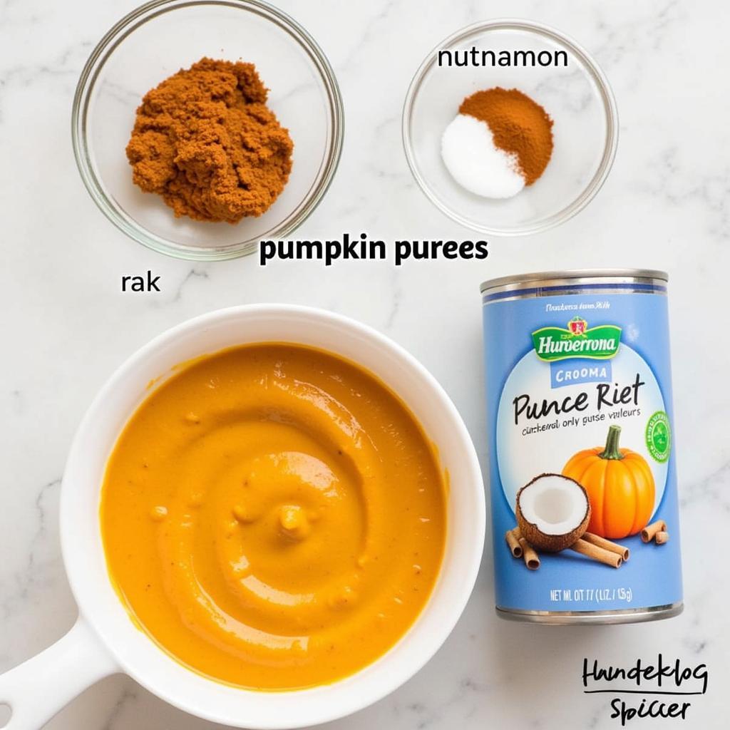 Gluten-Free Pumpkin Dip Ingredients