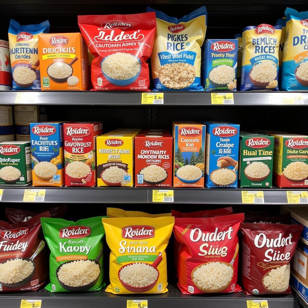 Gluten-Free Rice Options in a Grocery Store