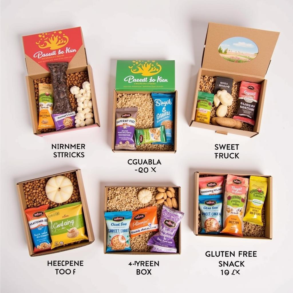 Variety of Gluten-Free Snack Boxes