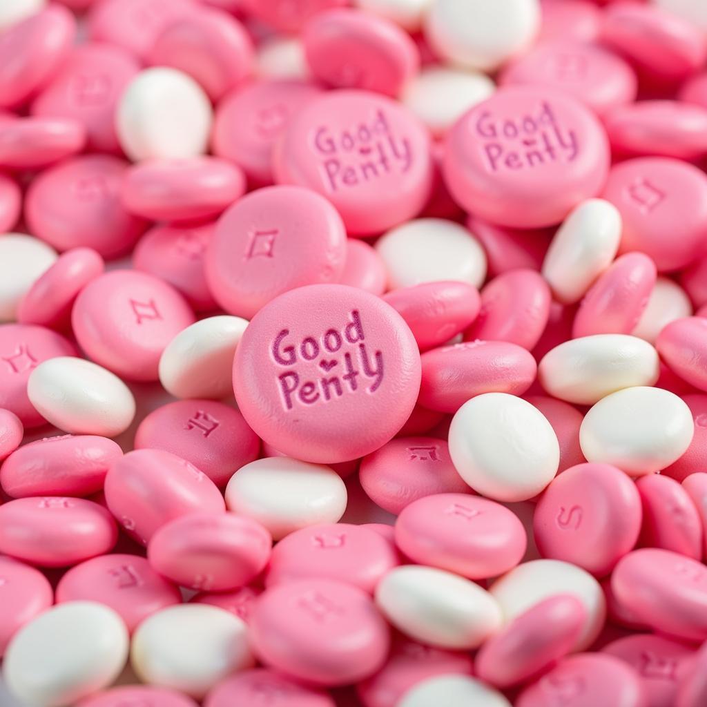 Close-up image of colorful Good & Plenty candies