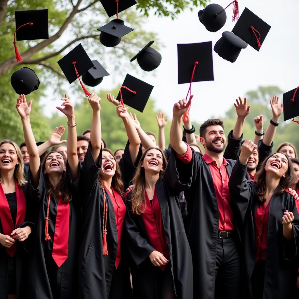 Graduation Cap Toss Game