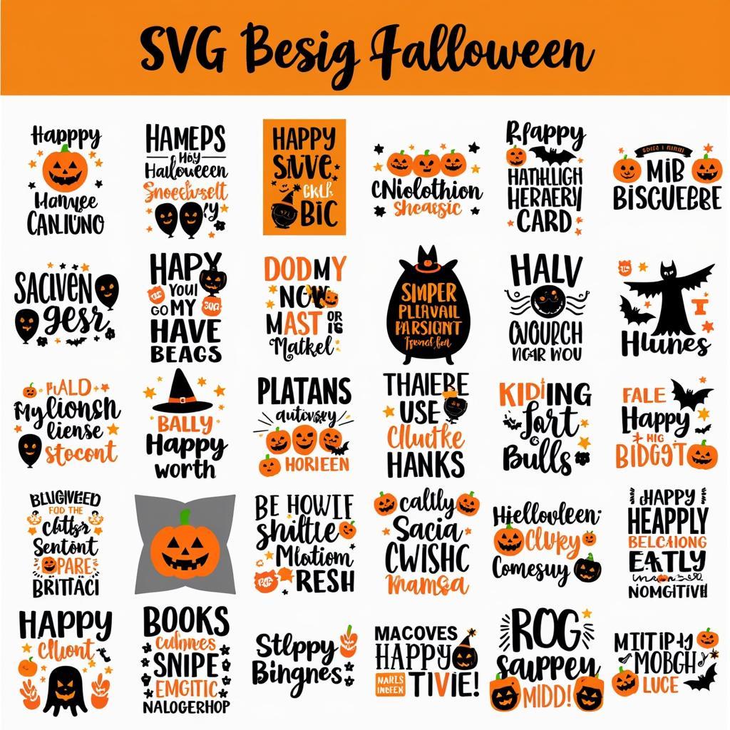 Halloween SVG Design Inspiration:  Festive and Spooky Ideas