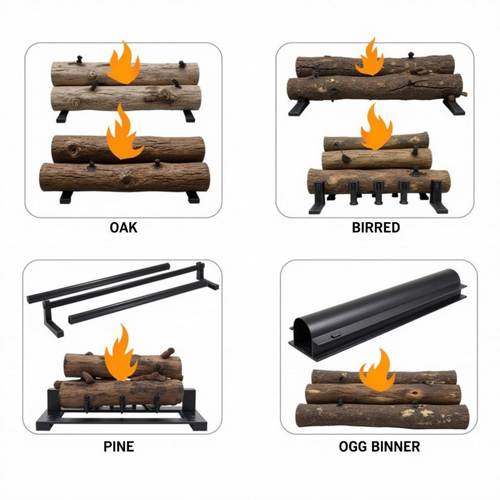 Different Styles of Heatmaster Vent Free Gas Logs