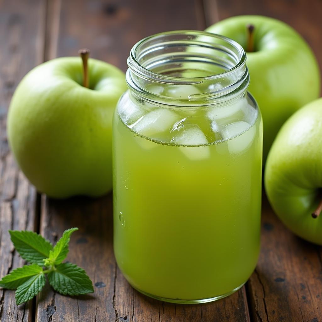 Homemade Green Apple Sugar Free Syrup