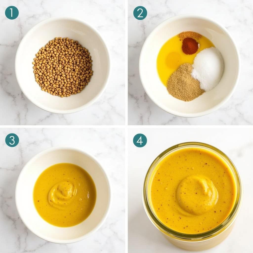 Making Homemade Salt Free Mustard