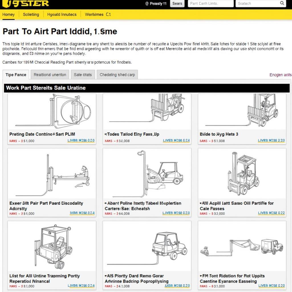 Hyster Website Parts Catalog