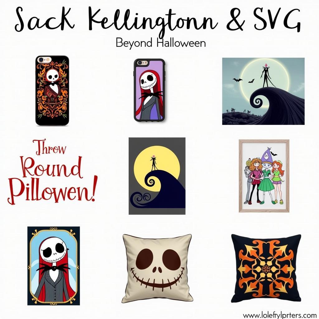 Jack Skellington and Sally SVG Year-Round Crafts