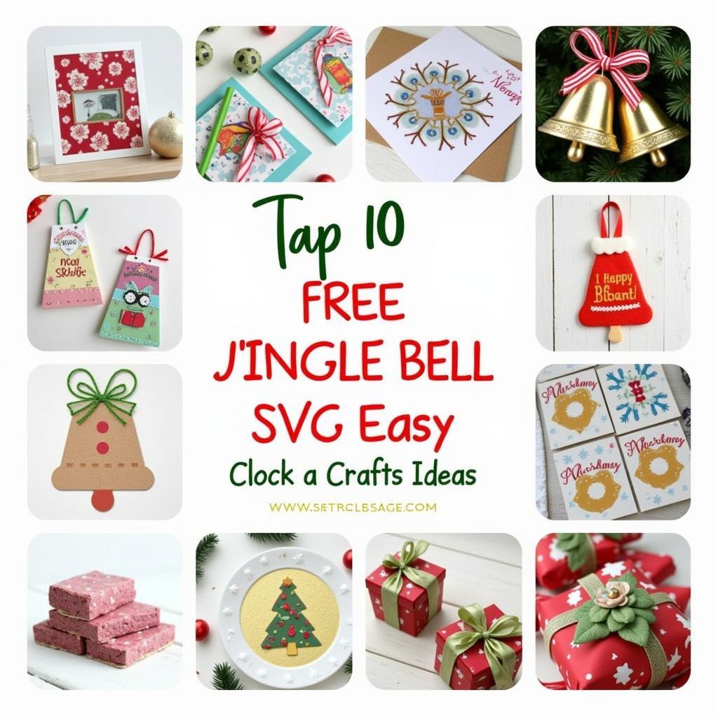 Jingle Bell SVG Free Craft Ideas