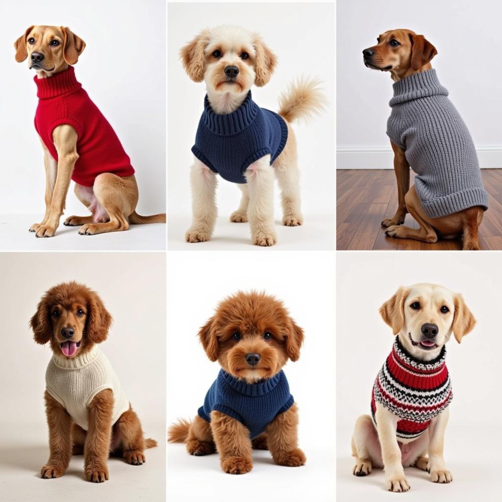 Knitted Dog Sweaters for Different Breeds