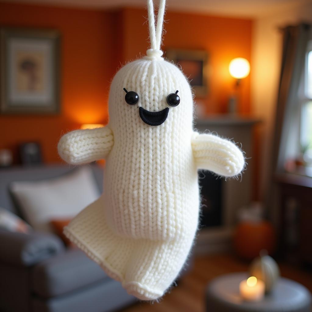 Knitted Halloween Ghost Pattern