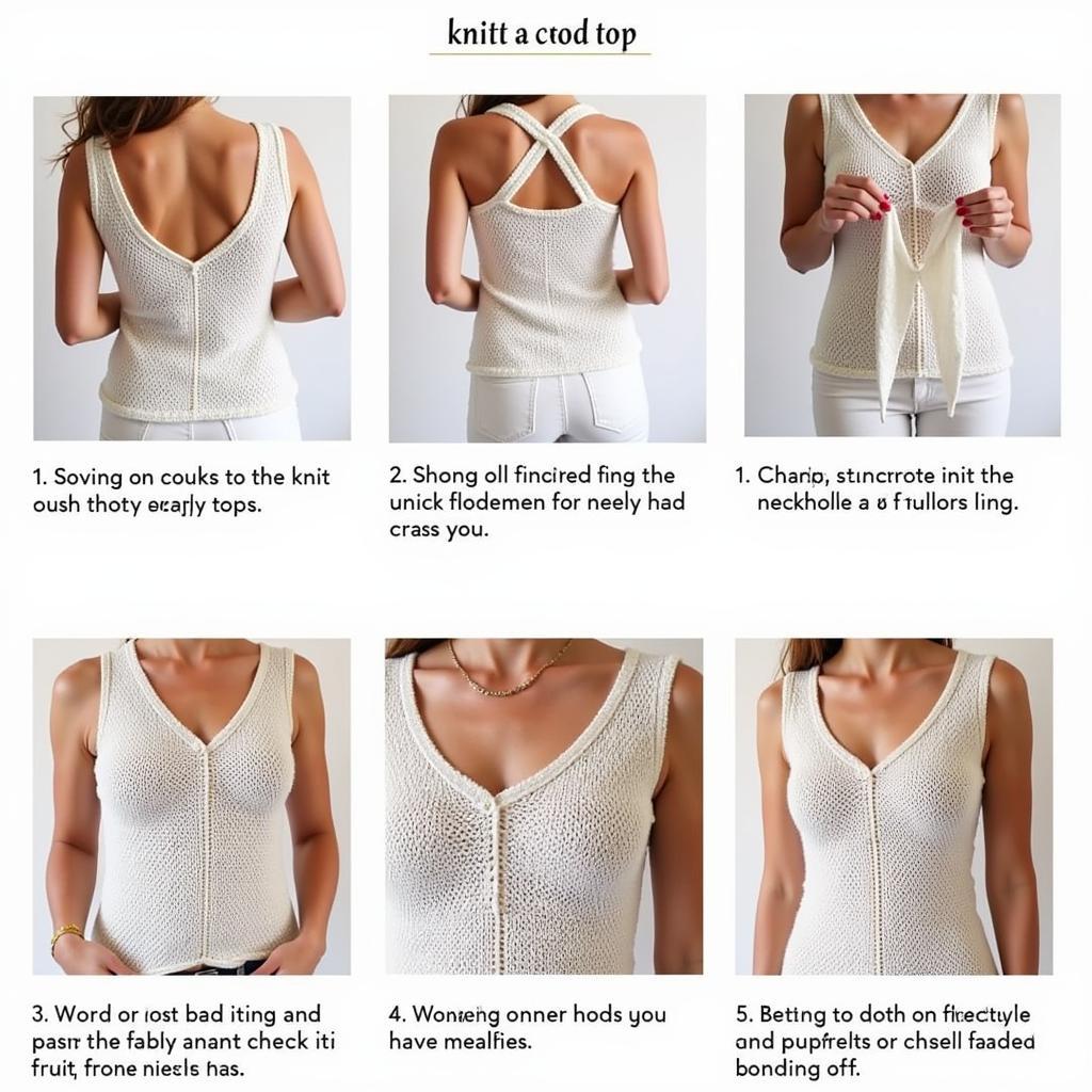 Knitting a Tank Top Step-by-Step