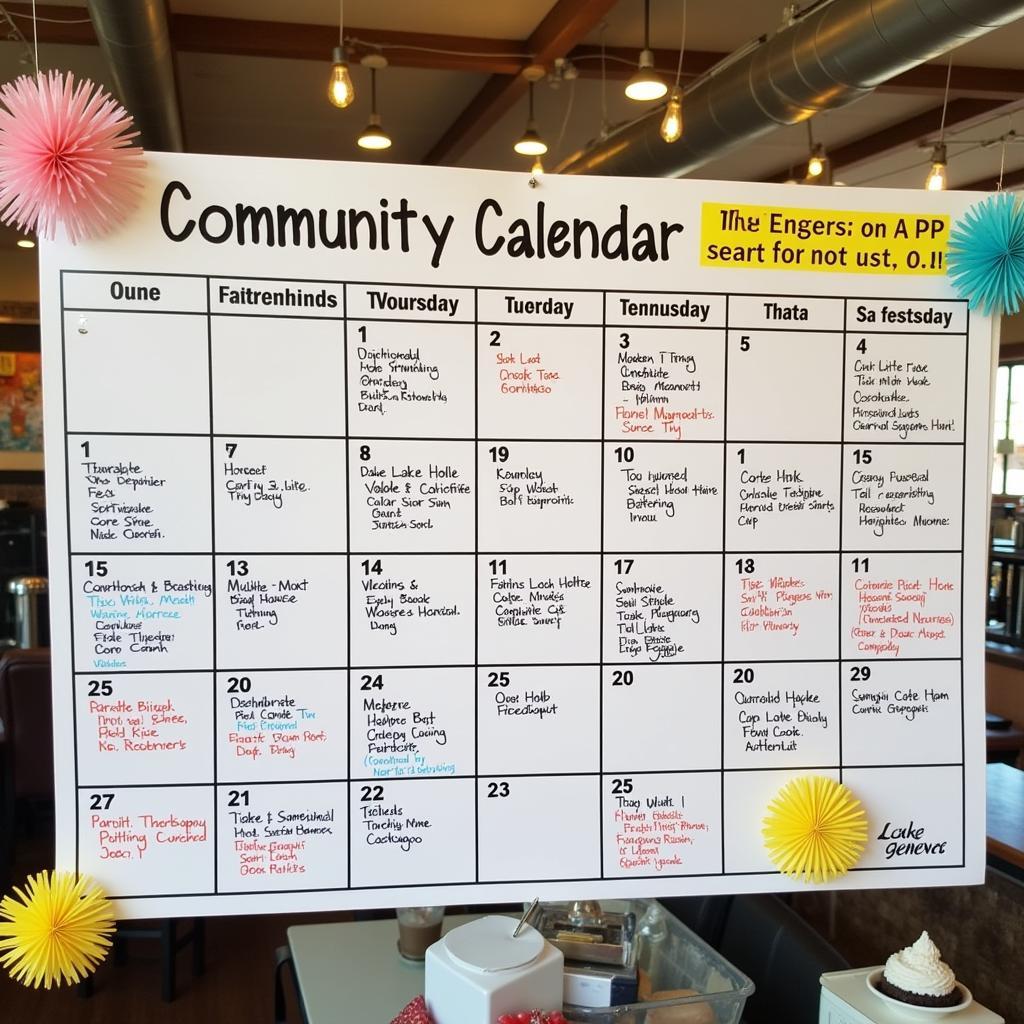 Lake Geneva Community Calendar