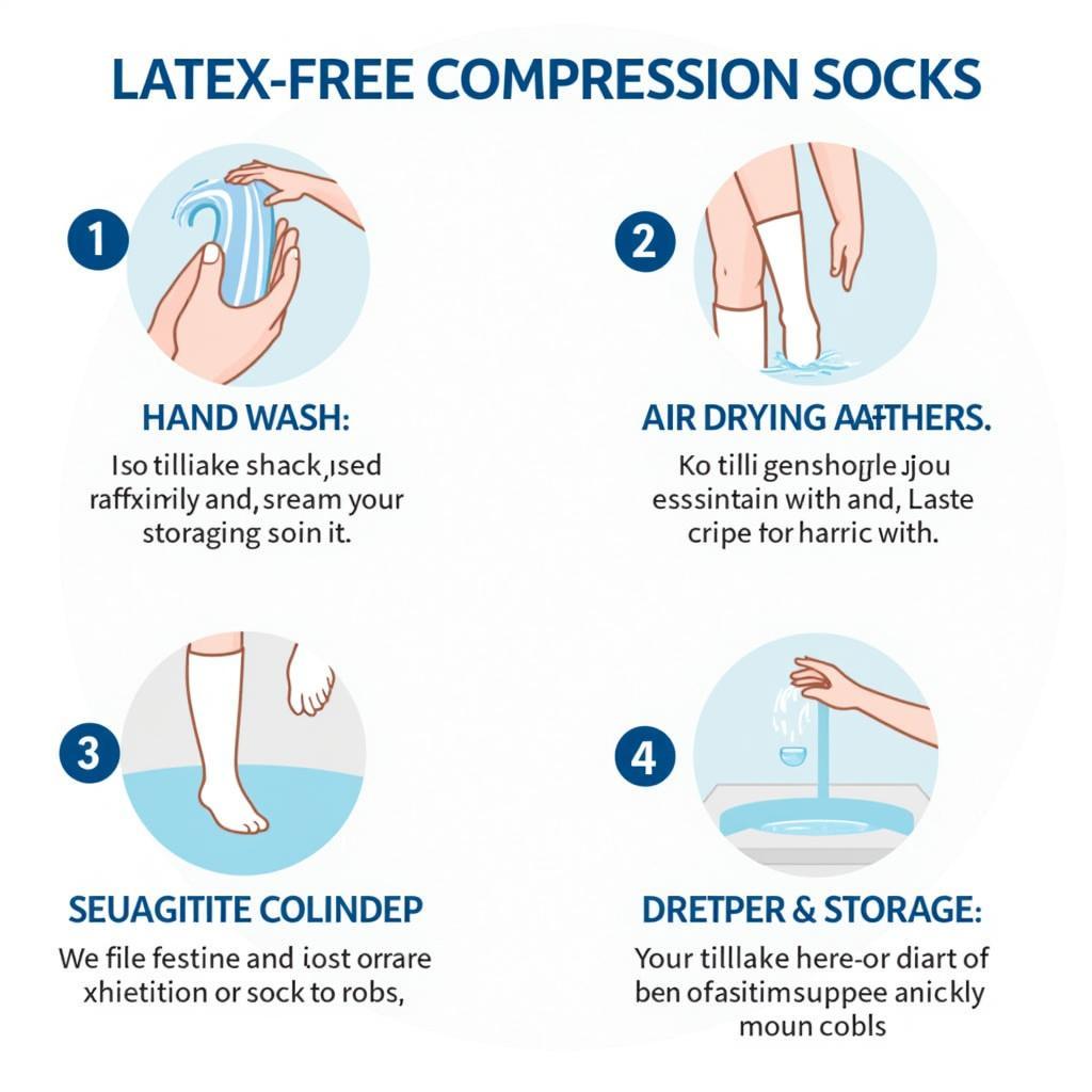 Caring for Latex-Free Compression Socks