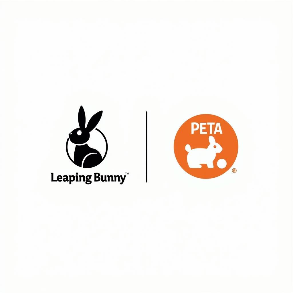 Leaping Bunny and PETA Logos