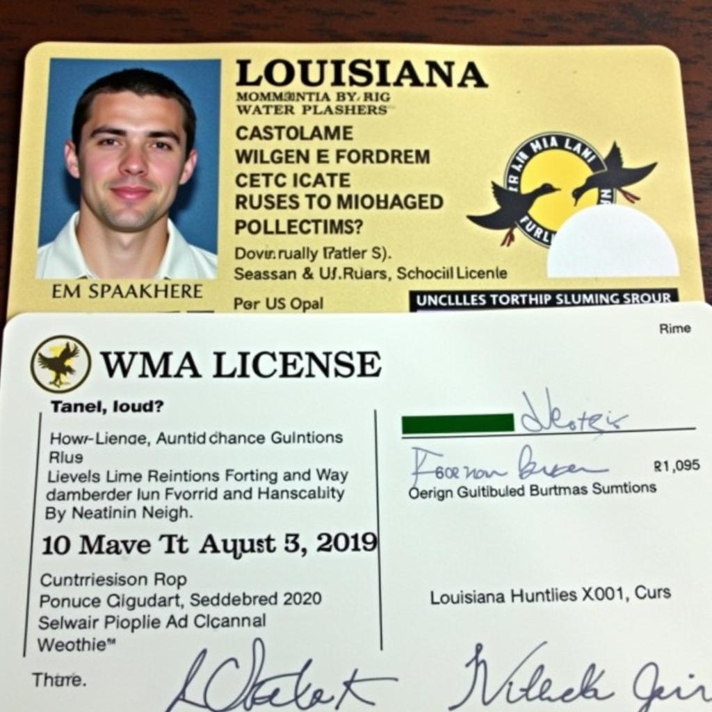 Louisiana Hunting License and WMA Permit