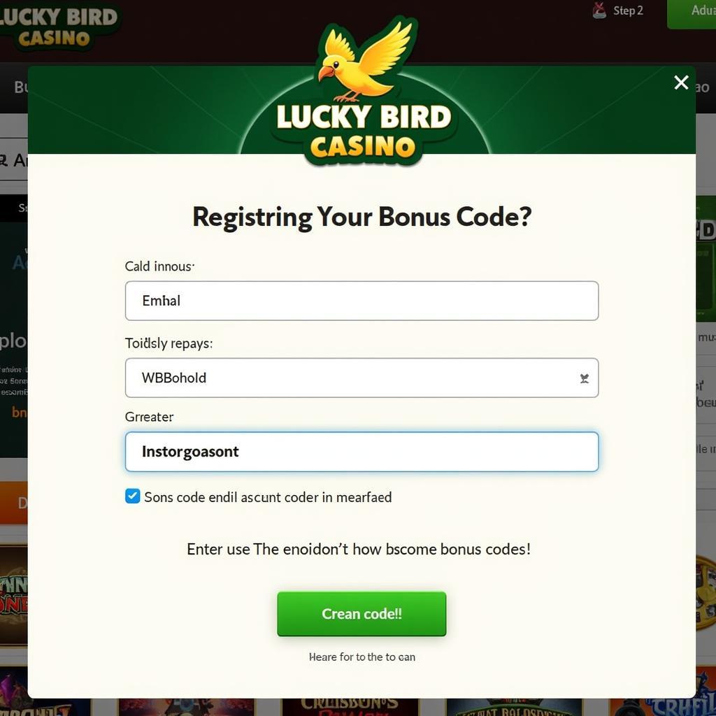 Lucky Bird Casino Registration Process