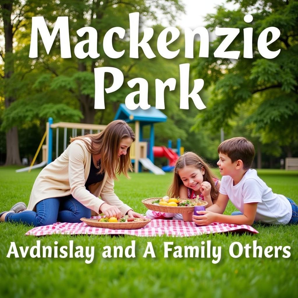 Family enjoying a picnic at Mackenzie Park