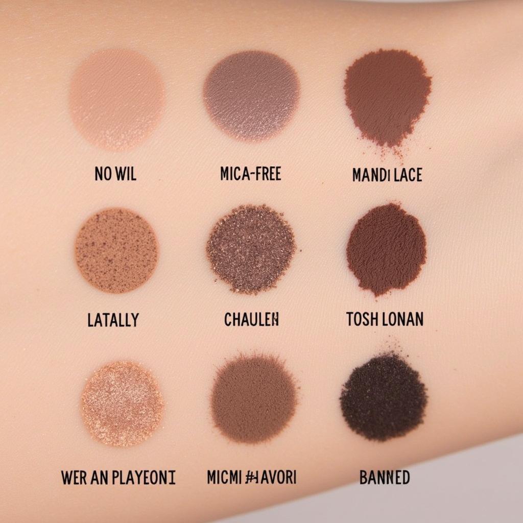 Mica Free Eyeshadow Swatches