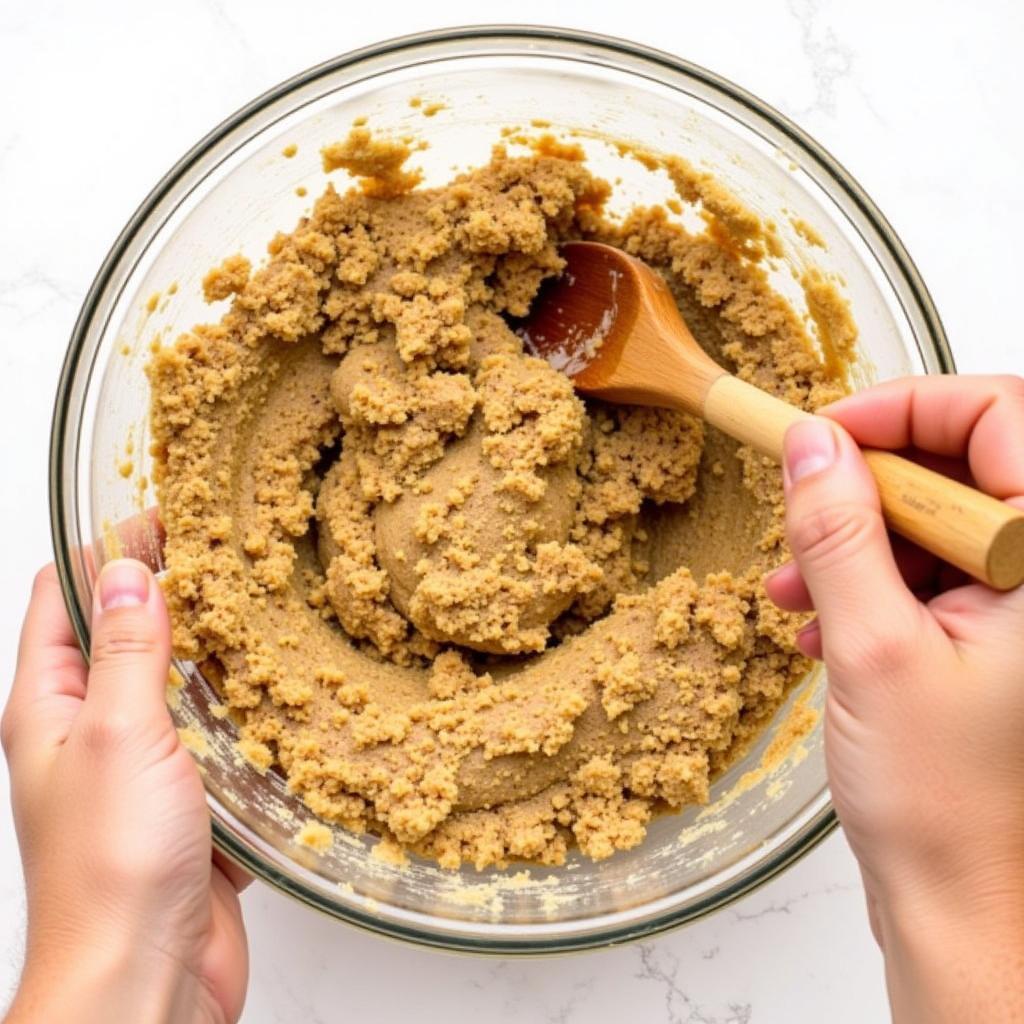 Mixing Gluten-Free Cookie Dough