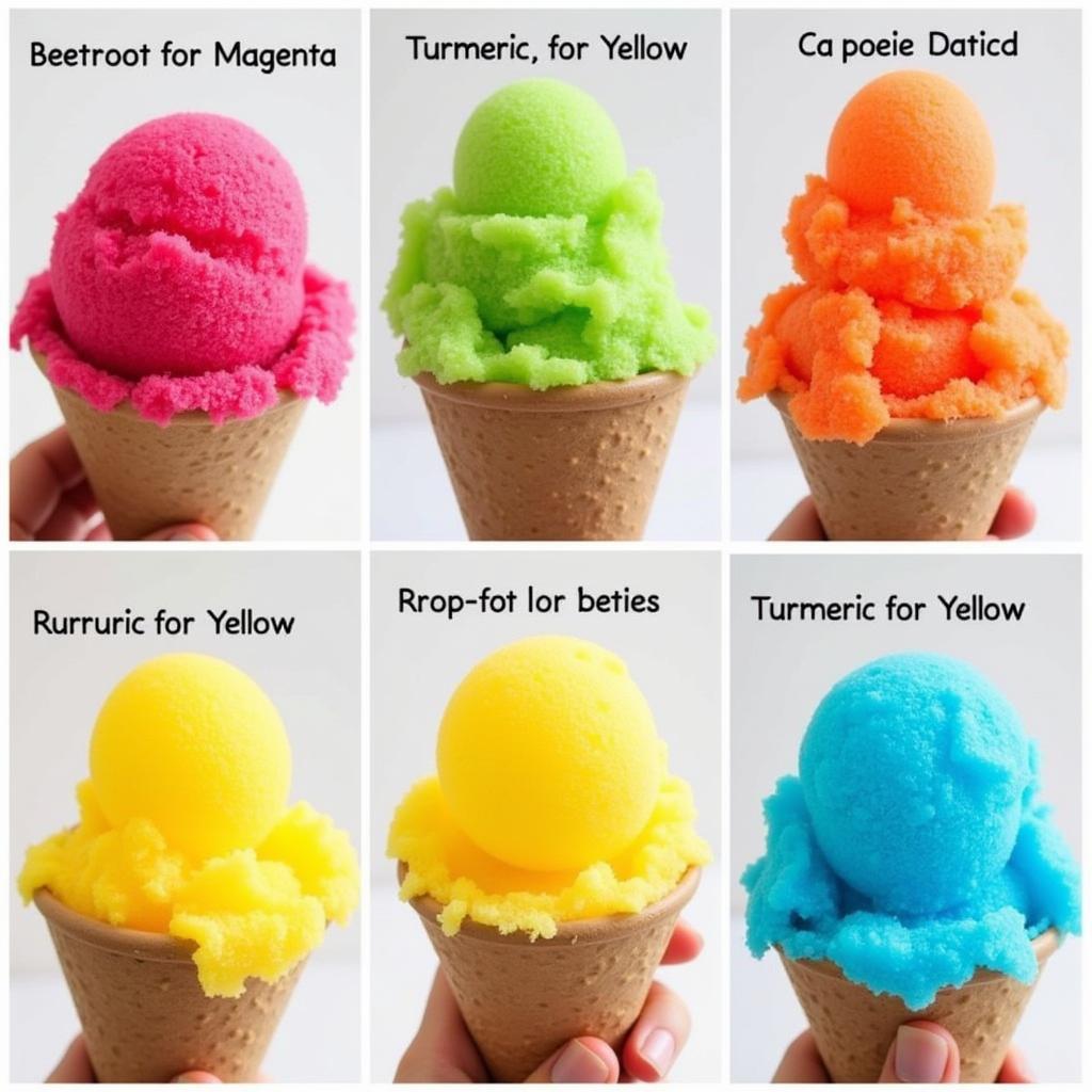 Natural Snow Cone Syrup Color Combinations