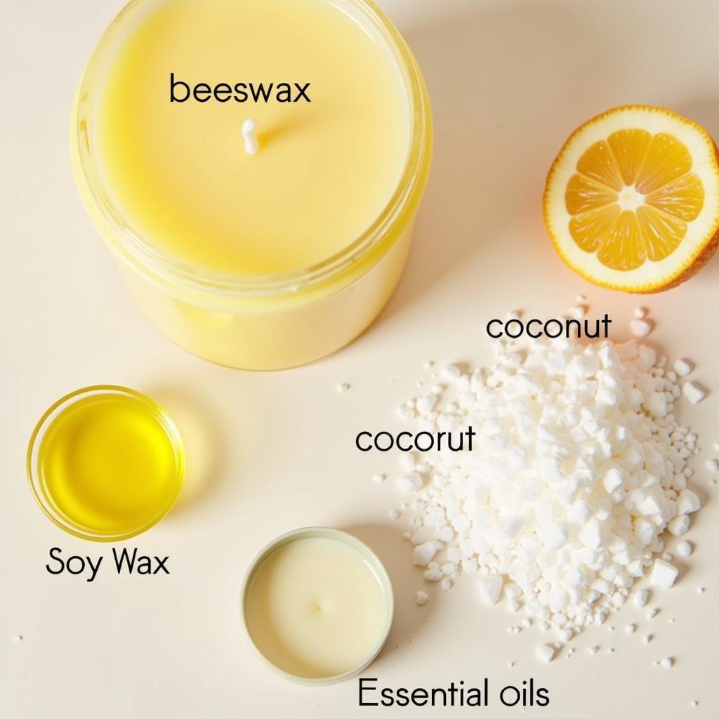 Natural candle wax ingredients