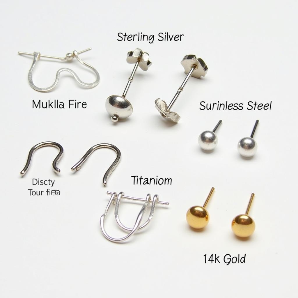 Nickel Free Earring Materials