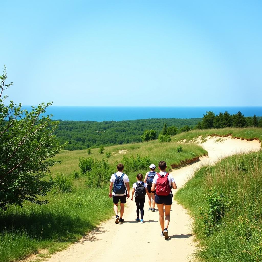 Hiking in the Indiana Dunes National Park