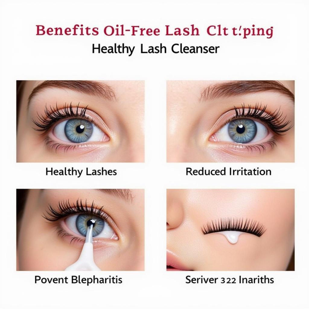 Benefits of using oil free lash cleanser