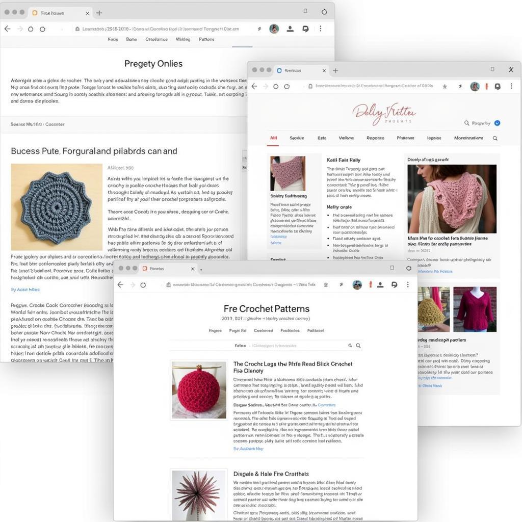Websites and Blogs with Free Crochet Patterns