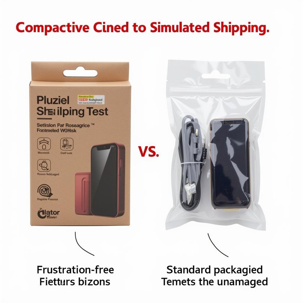 Package Protection: Comparing the protective qualities of both packaging types, showcasing how both can adequately protect products during shipping.