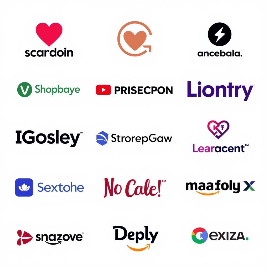 Logos of popular adult content subscription platforms.