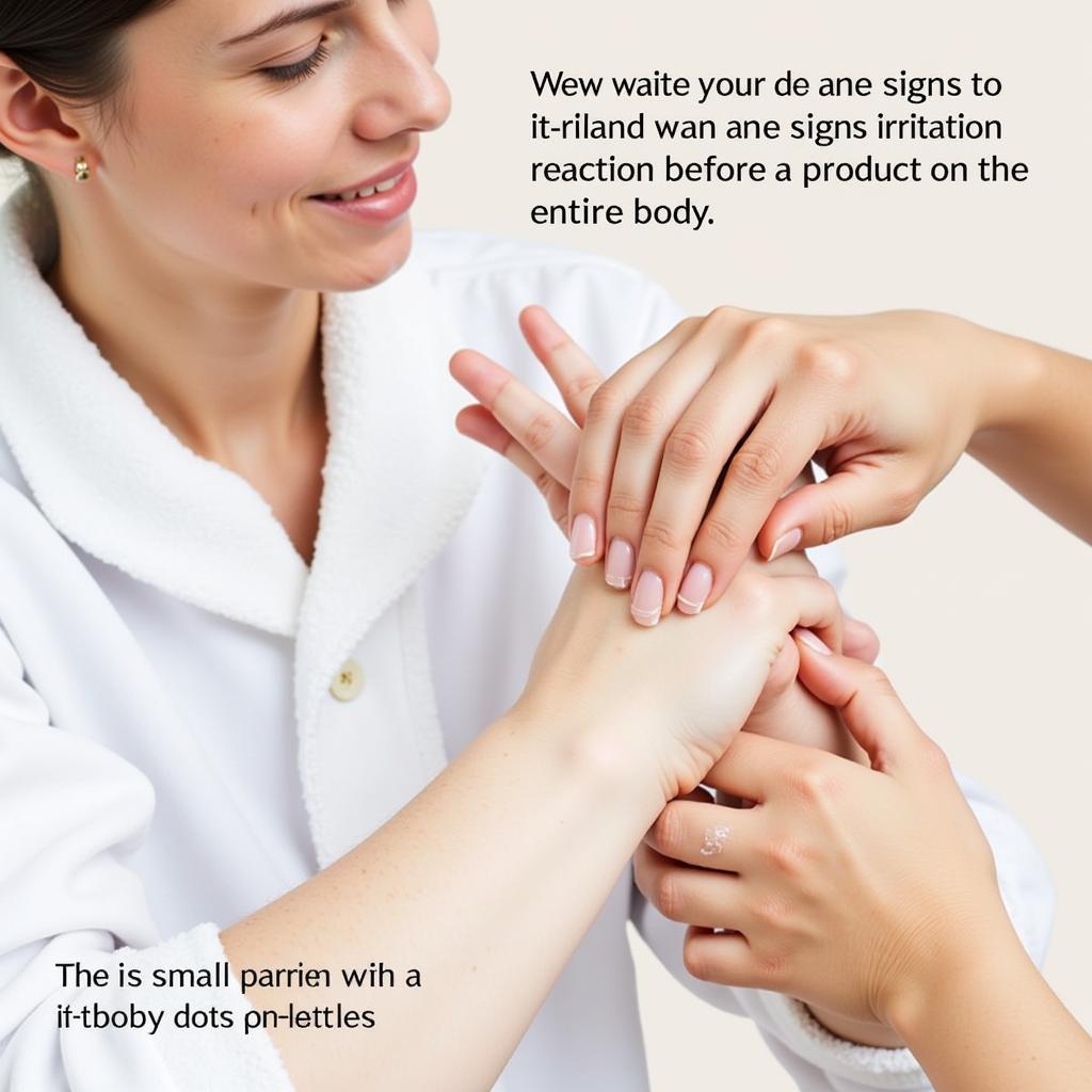 Performing a Patch Test with Fragrance-Free Body Wash